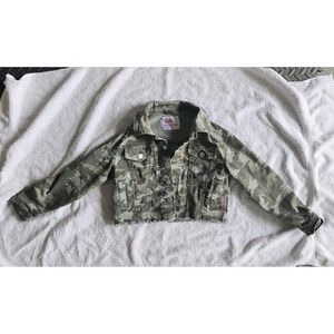 Jean Jacket justice army Girls size 6/7 jacket